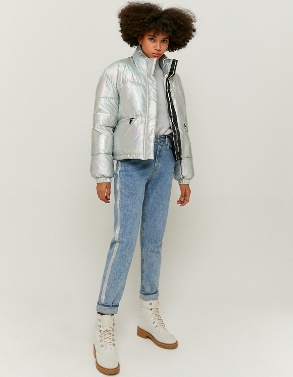 levis silver puffer jacket
