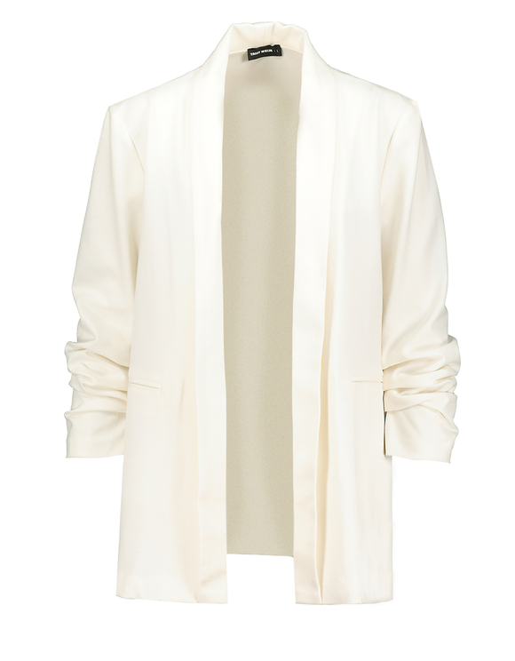 white open sleeve blazer