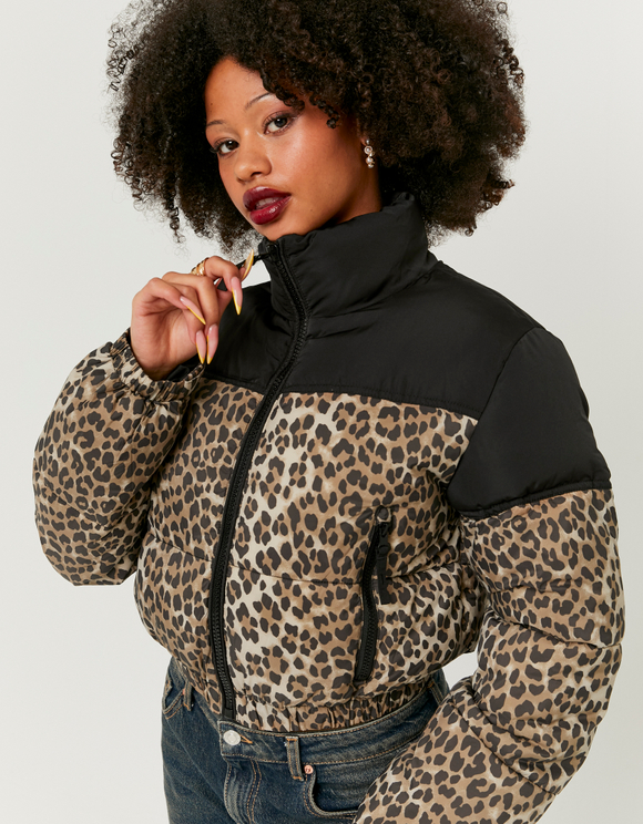 Piumino Corto Stampa Leo