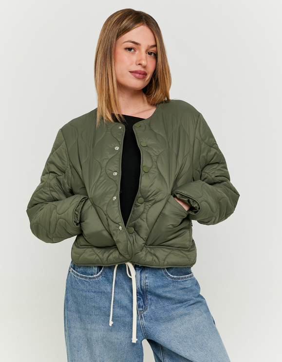 Giacca Camicia Imbottita Verde TALLY WEiJL Italia