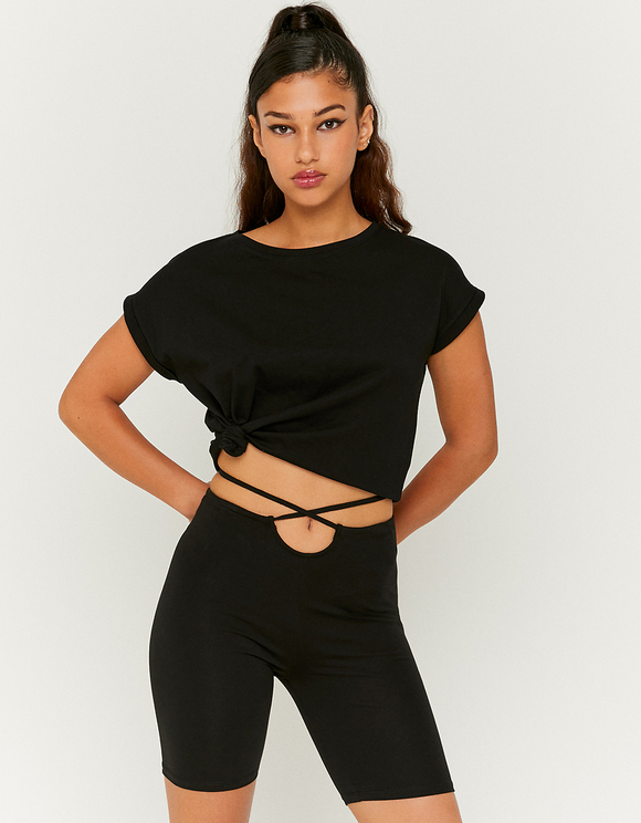 Pantaloncini a Vita Alta Neri | TALLY WEiJL Online Shop