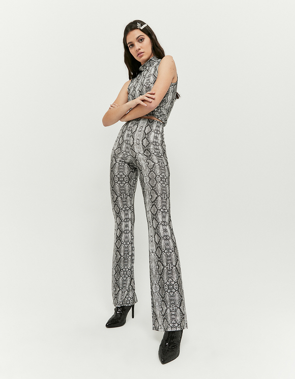 Leggings in Stampa Serpente