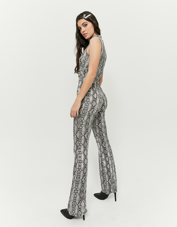 Leggings in Stampa Serpente