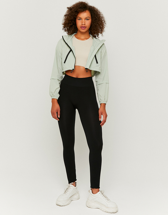 High Waist Ribbed Leggings | TALLY 