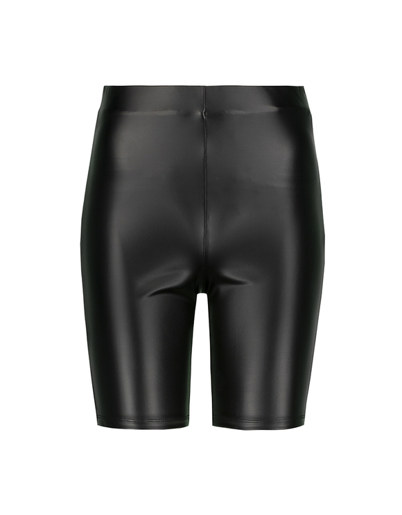 pantaloncini ecopelle neri