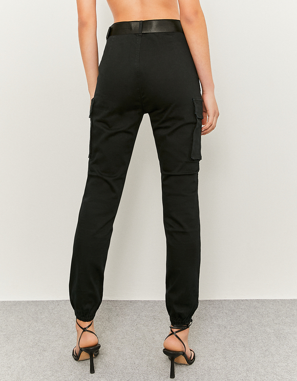 Pantaloni Cargo a Vita Alta Neri | TALLY WEiJL Online Shop