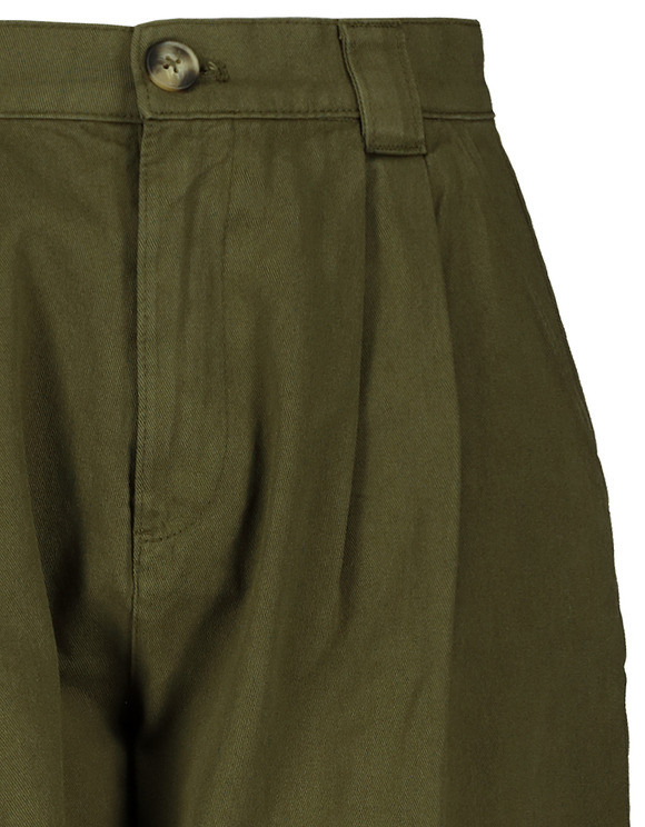 Pantaloni Cachi Slouchy a Vita Alta