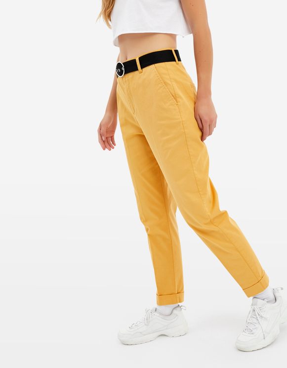 Pantaloni Chino Gialli Tally Weijl Online Shop