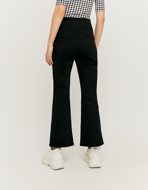 Pantaloni Straight con Bottoni