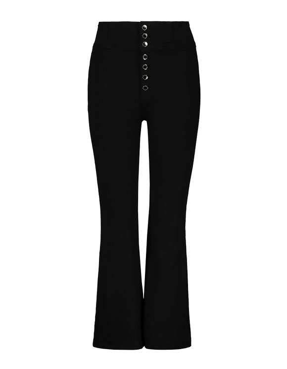 Pantaloni Straight con Bottoni