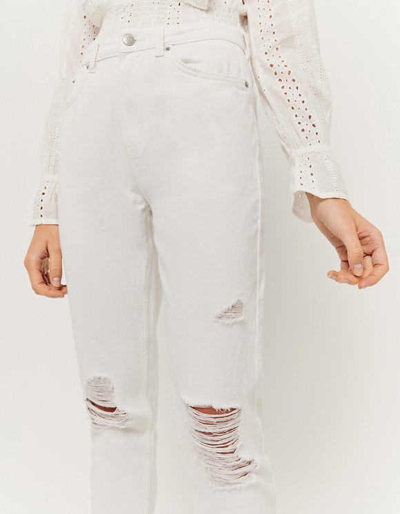 Jeans Mom a Vita Alta