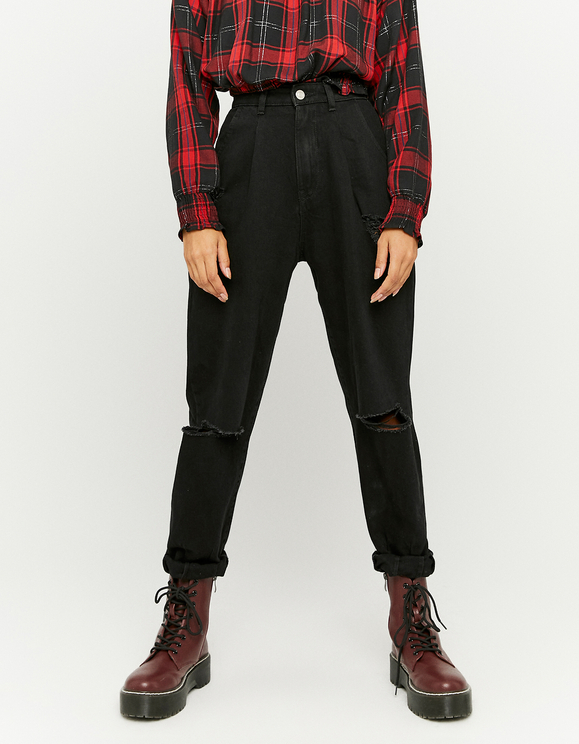 Pantaloni Slouchy a Vita Alta Neri | TALLY WEiJL Online Shop