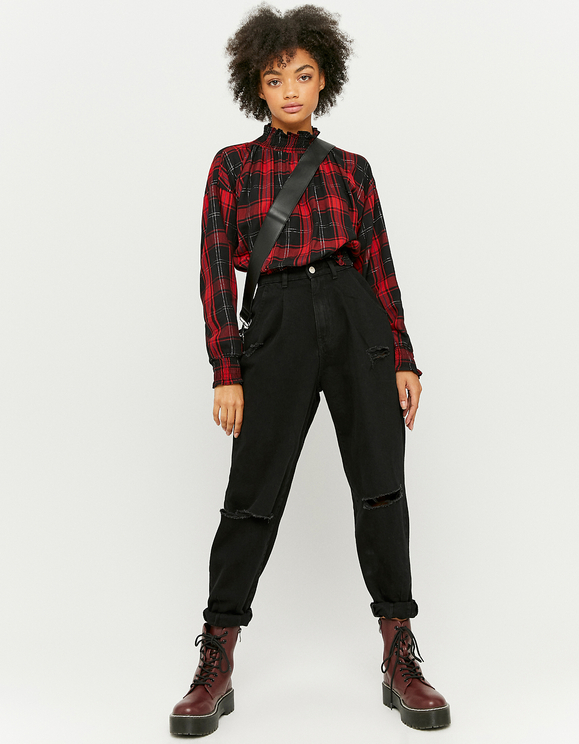 Pantaloni Slouchy a Vita Alta Neri | TALLY WEiJL Online Shop