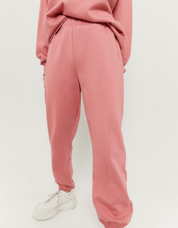 pink and white joggers