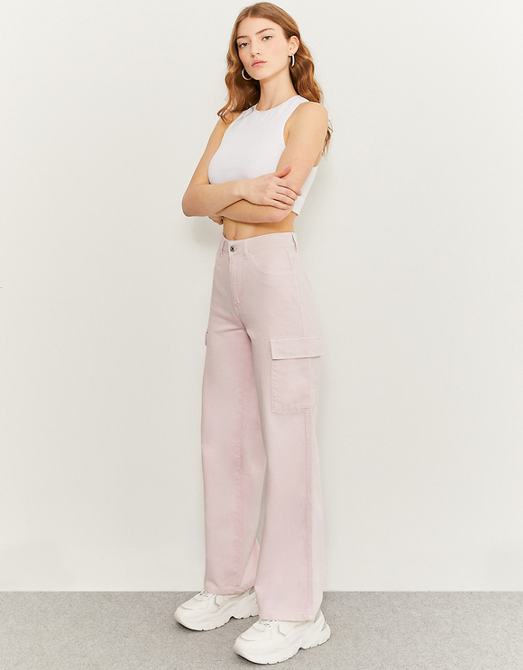 Jeans Cargo a Vita Alta Rosa | TALLY WEiJL Online Shop