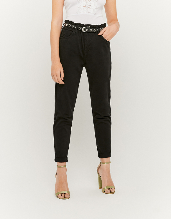 Pantaloni Paperbag a Vita Alta