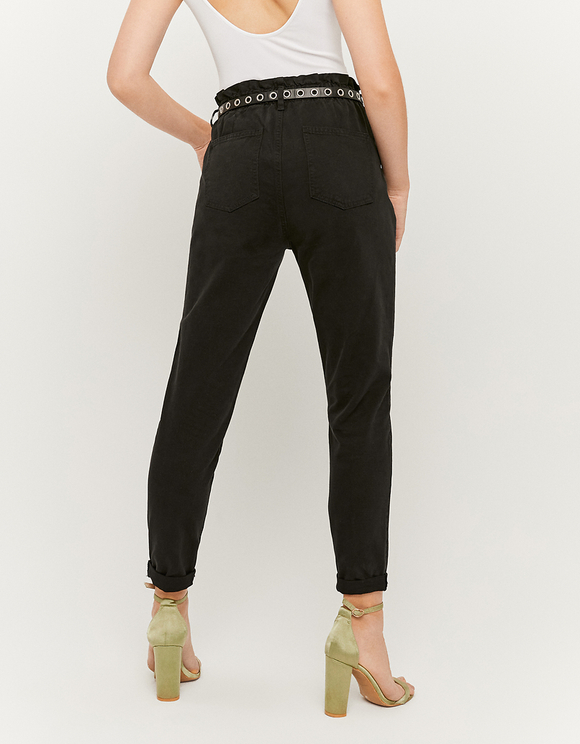 Pantaloni Paperbag a Vita Alta