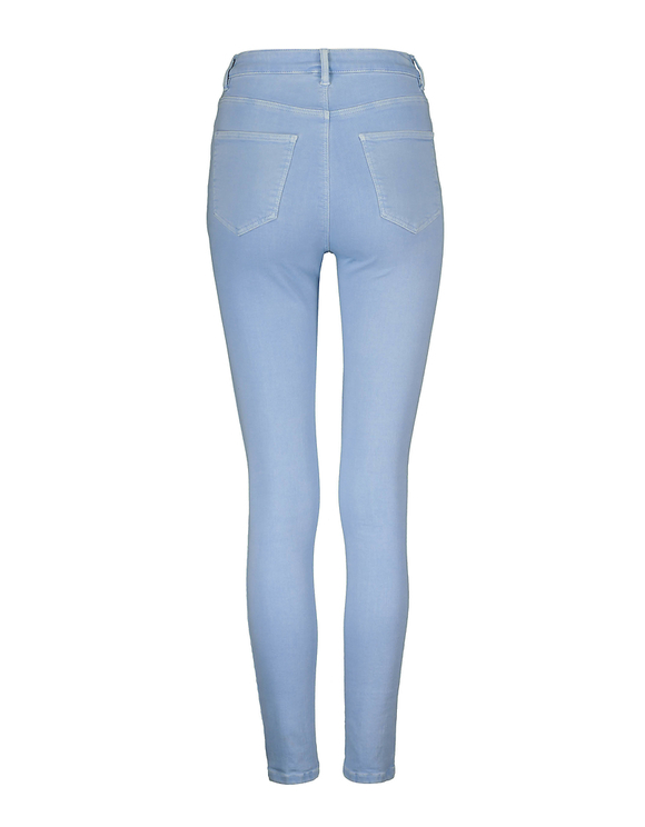 Pantaloni Skinny Azzurri a Vita Alta