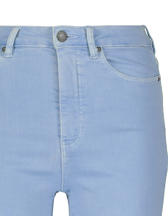 Pantaloni Skinny Azzurri a Vita Alta