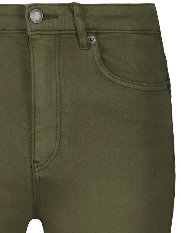 Pantaloni Cachi Skinny a Vita Alta