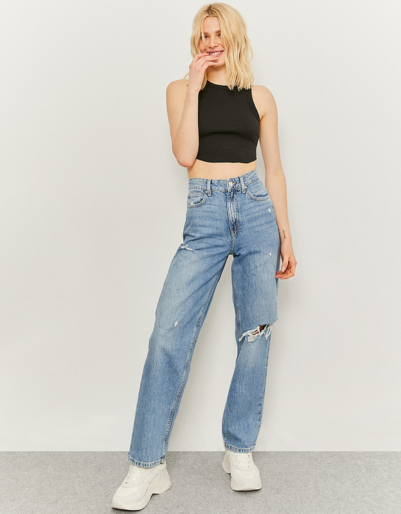 High Waist Straight Leg Jeans | TALLY 