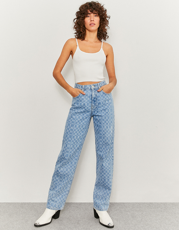 Jeans Dritti a Vita Bassa Blu | TALLY WEiJL Online Shop
