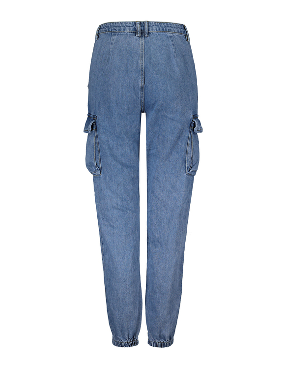 jean cargo taille haute