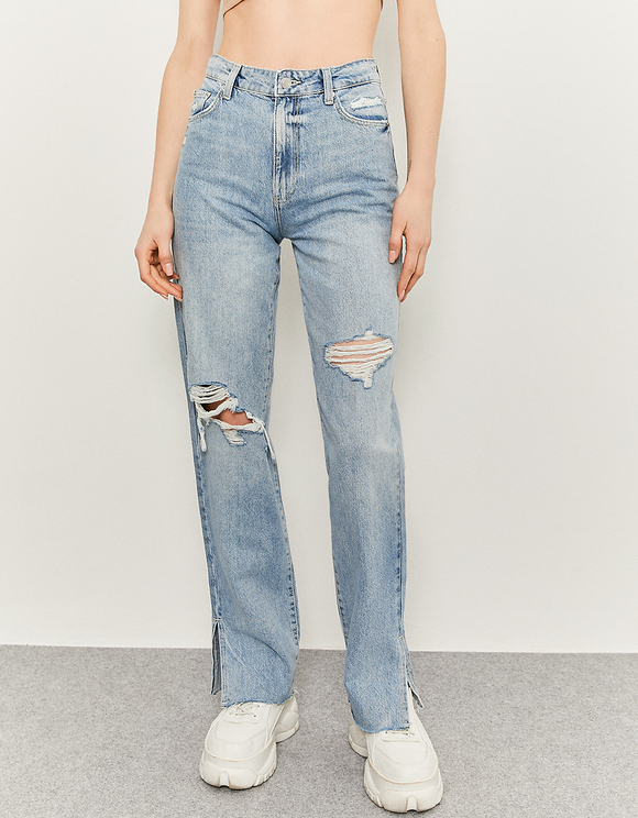 High Waist Straight Leg Jeans | TALLY 