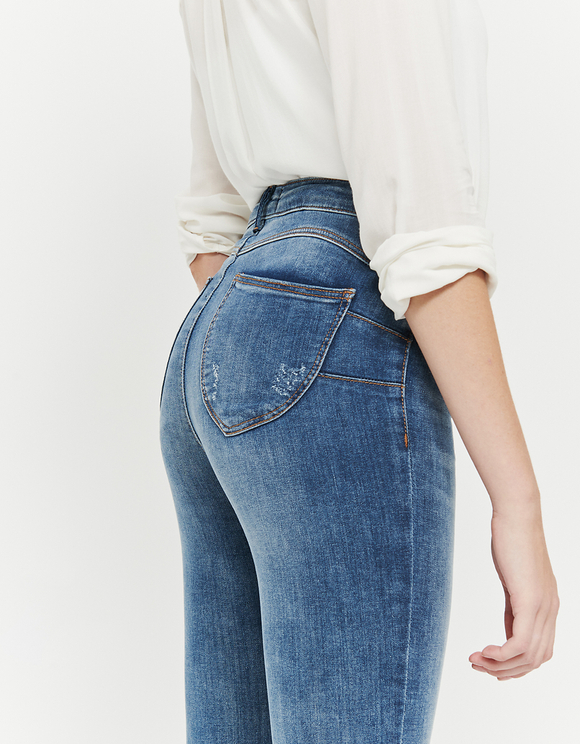 Jeans Skinny Push Up a Vita Alta