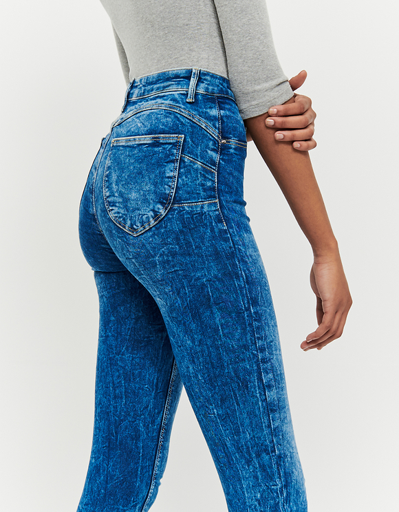high waist push up skinny jeans