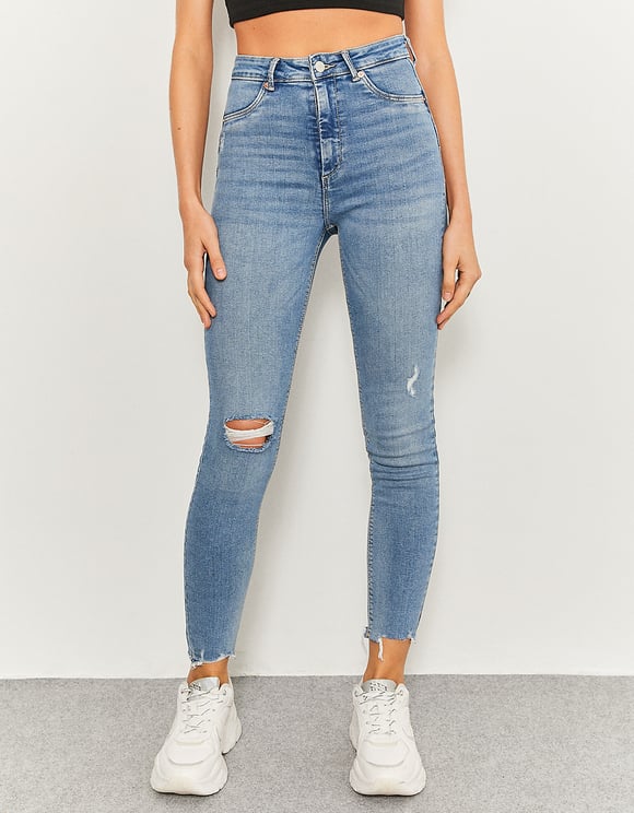 Blue High Waist Push up Jeans | TALLY WEiJL Online Shop