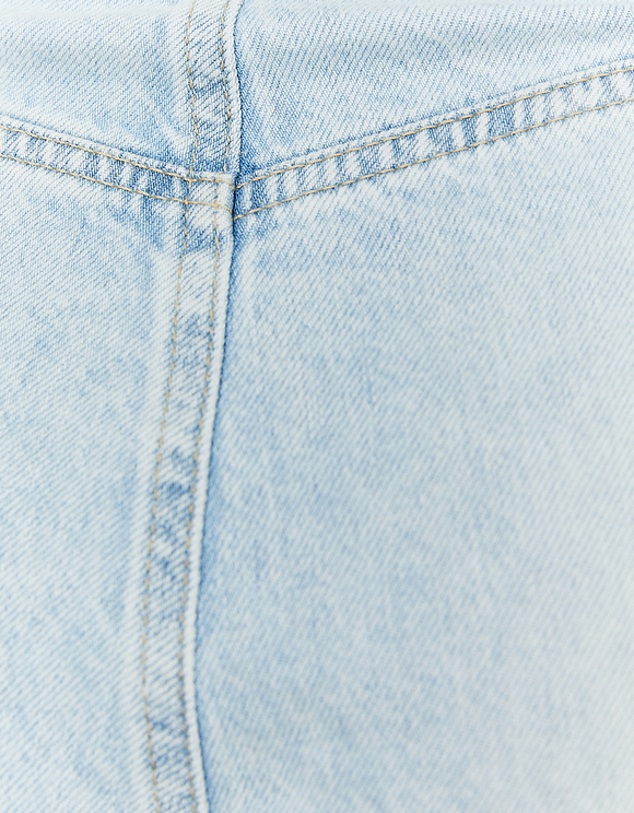Blue High Waist Cargo Jeans | TALLY 