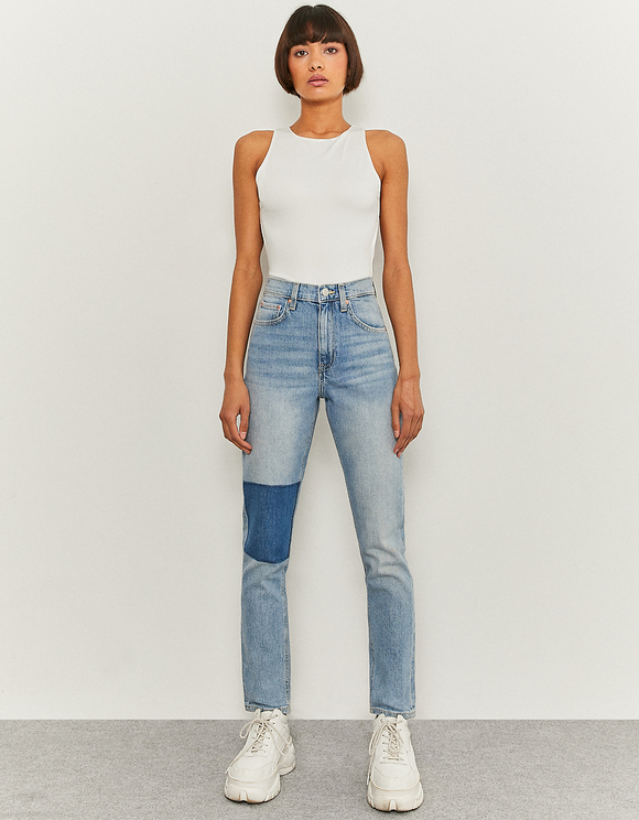 High Waist Patchwork Jeans | TALLY 