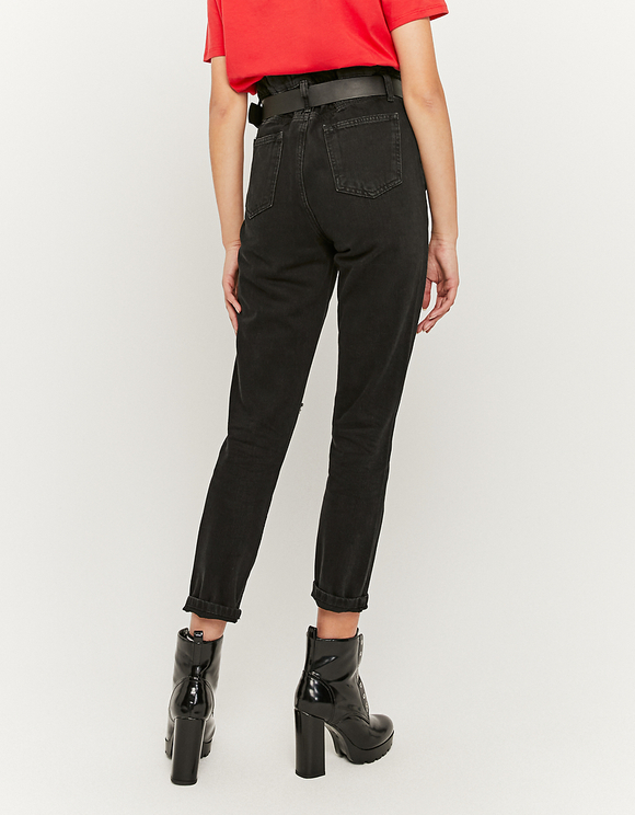 jean ceinturé taille haute