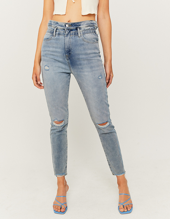 High Waist Slim Paperbag Jeans | TALLY 