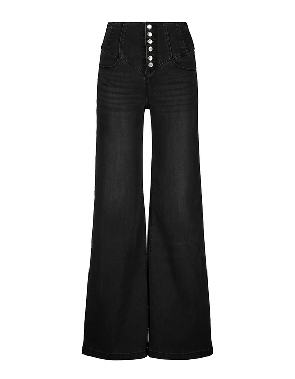 Jeans Extra Wide Leg con Bottoni