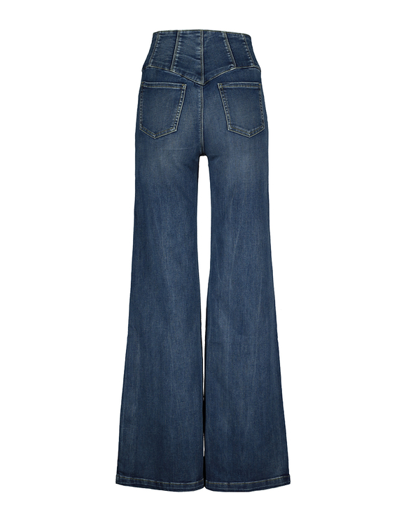 Jeans Extra Wide Leg con Bottoni