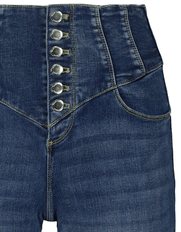 Jeans Extra Wide Leg con Bottoni