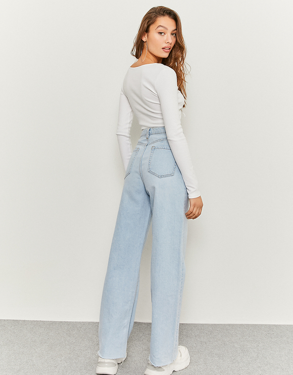 High Waist Wide Leg Jeans | TALLY WEiJL 