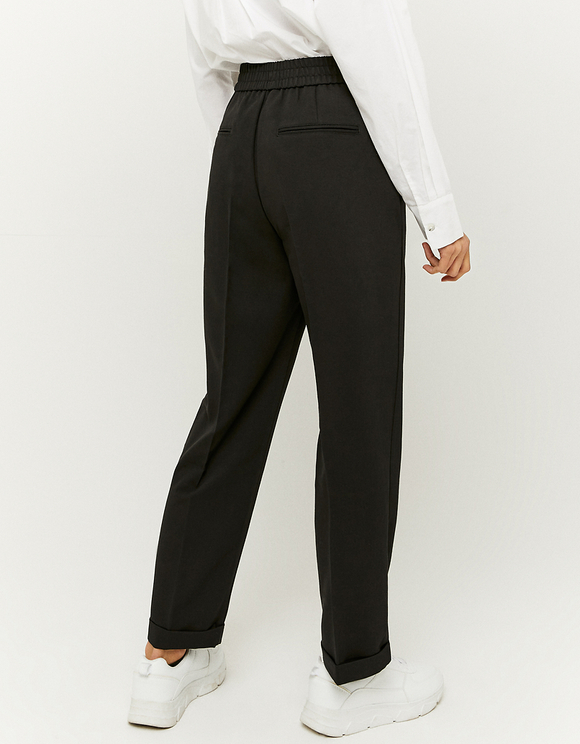 Black High Waist Slouchy Trousers 