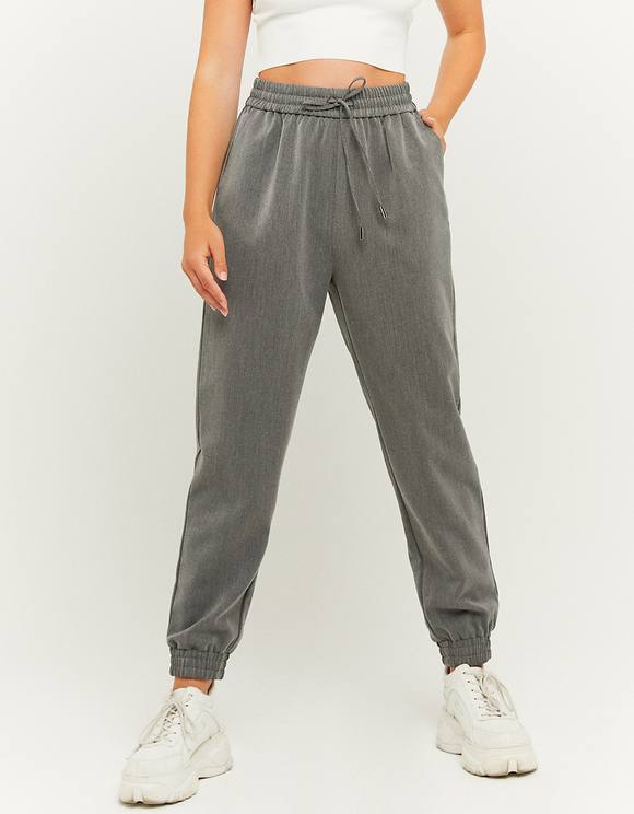 jogging gris taille haute