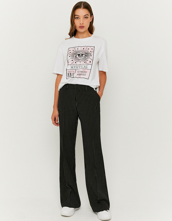 Pantaloni Flare a Vita Alta Neri | TALLY WEiJL Online Shop