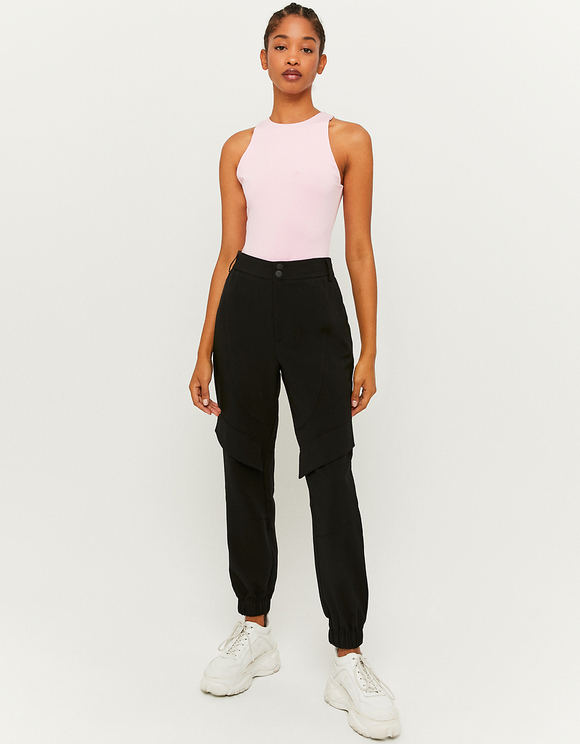 Pantaloni Cargo a Vita Alta Neri | TALLY WEiJL Online Shop