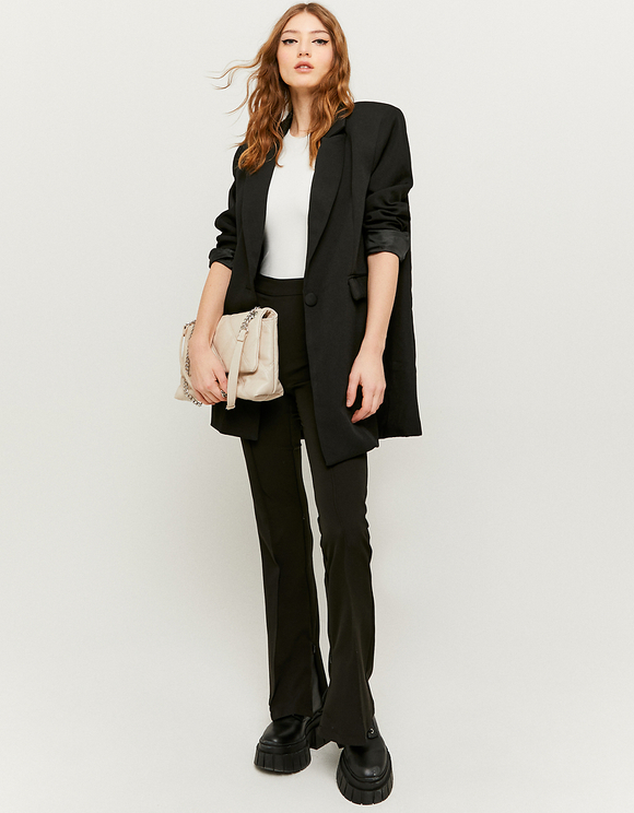 Pantaloni Neri a Zampa a Vita Alta | TALLY WEiJL Online Shop