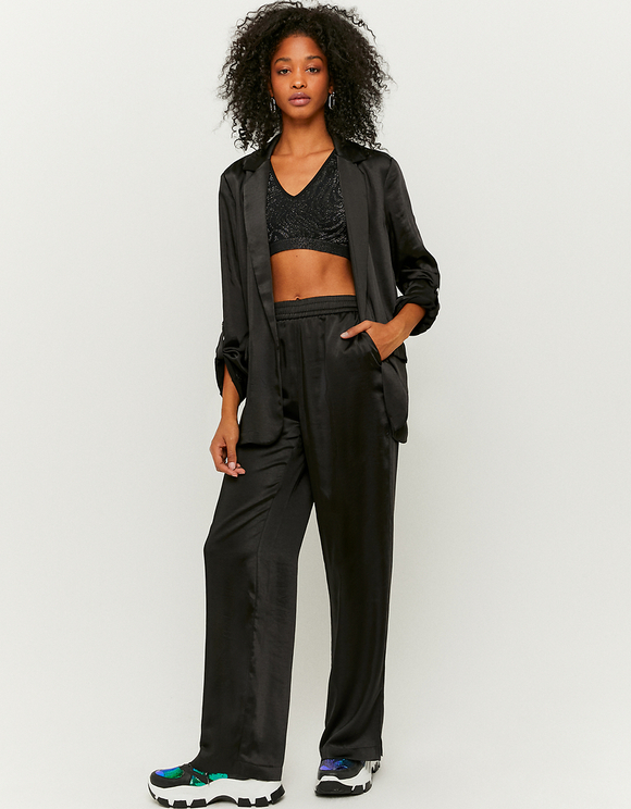 Pantaloni Wide Leg a Vita Alta Neri | TALLY WEiJL Online Shop