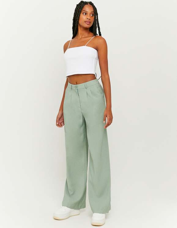 Pantaloni con Gamba Larga Leggeri a Vita Alta | TALLY WEiJL Online Shop