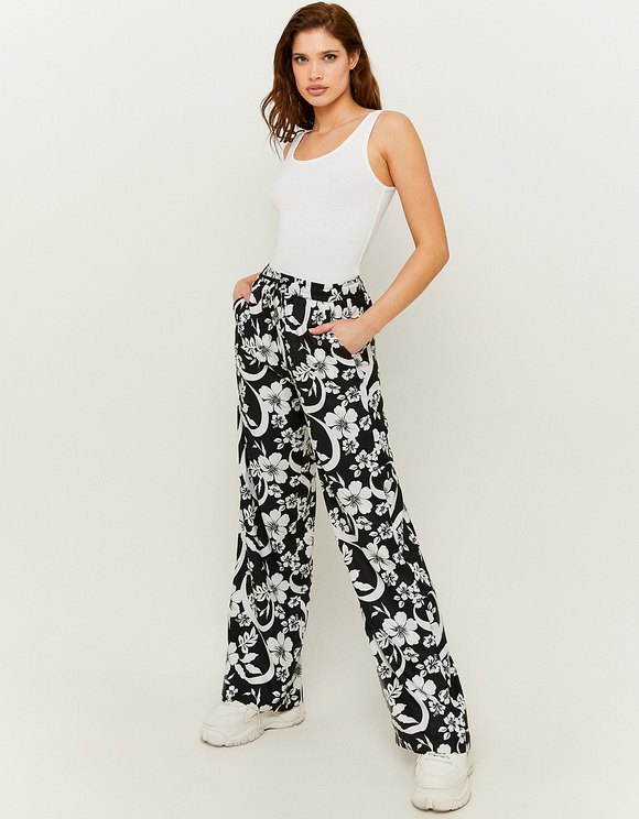 Pantaloni Dritti Smiley® a Vita Alta Neri | TALLY WEiJL Online Shop