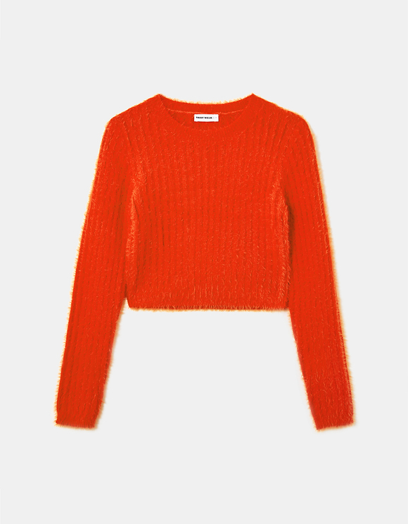 Soft touch Cropped Basic Jumper