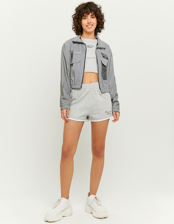 Blue High Waist Sports Shorts | TALLY 