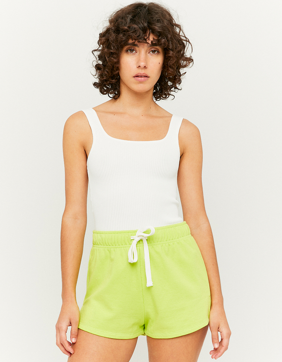 Neon Green Sweat Shorts | TALLY WEiJL 